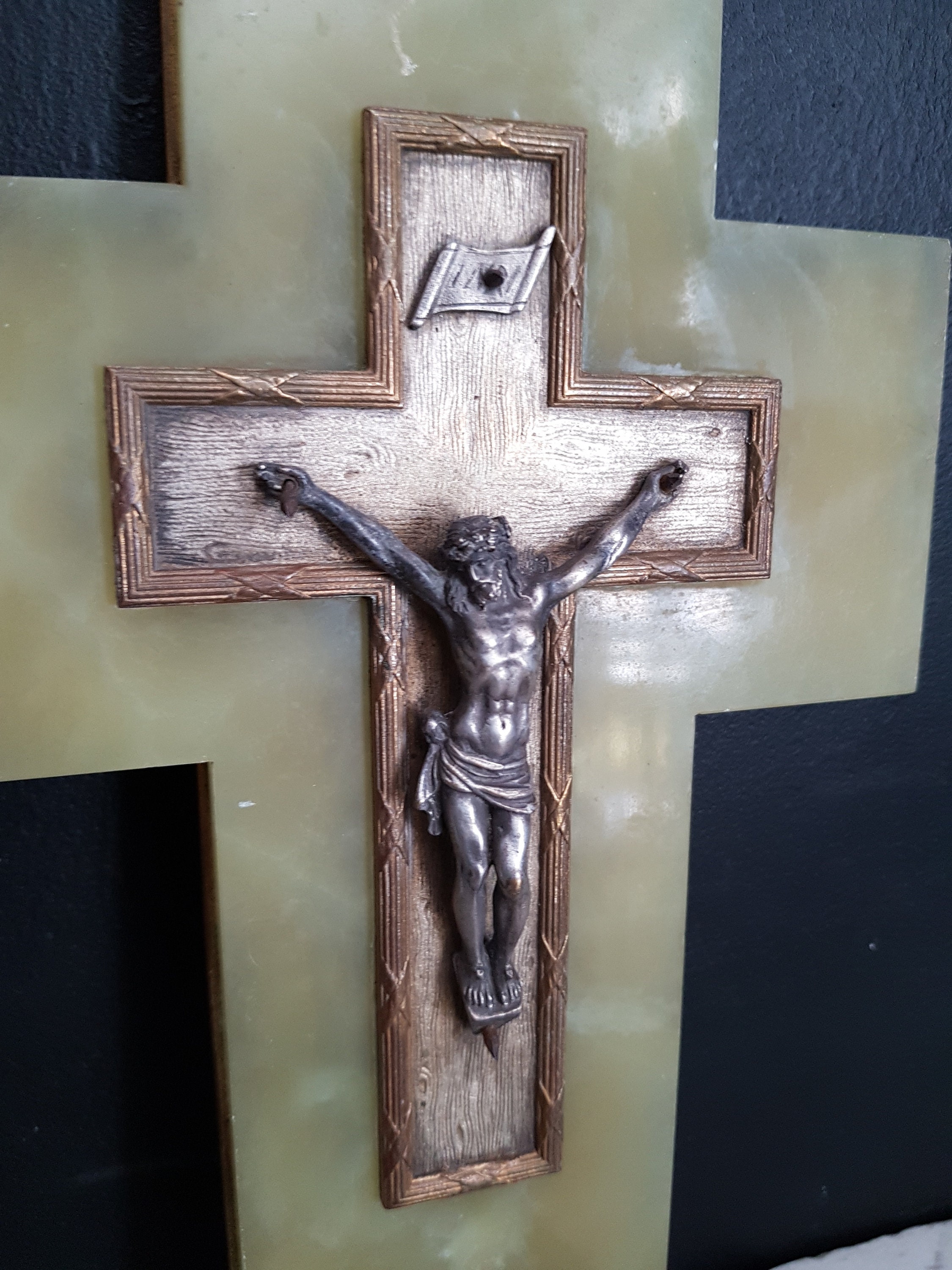 Crucifix Mural Antique