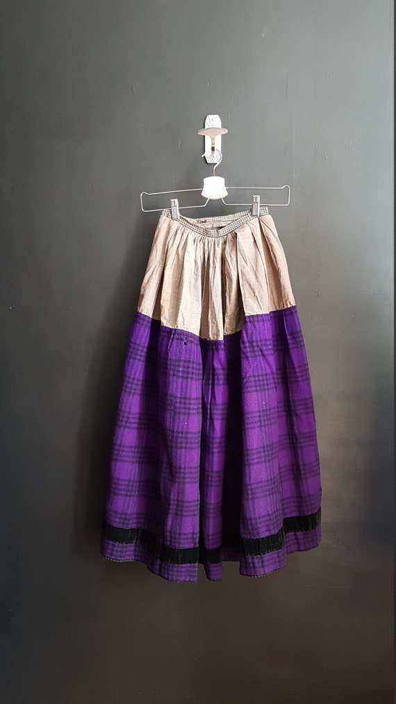 Antique French Petticoat Dress / Chore skirt