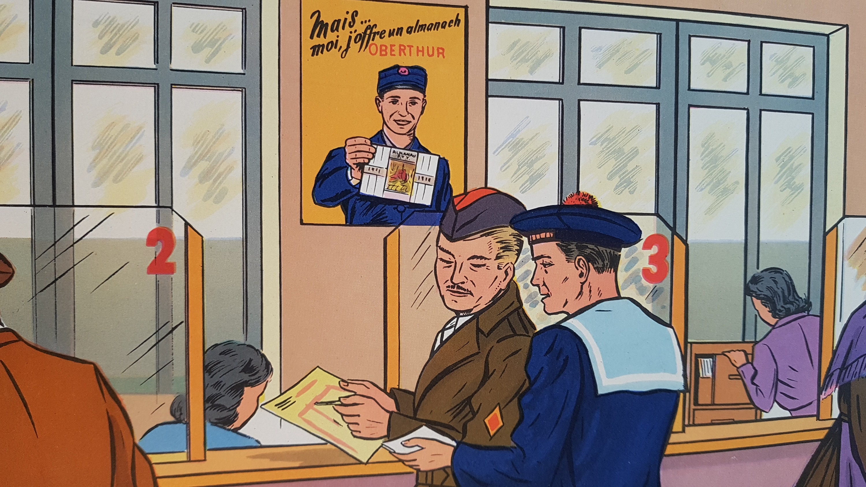 Affiche Vintage Français École. Rossignol. Illustrations Vintage