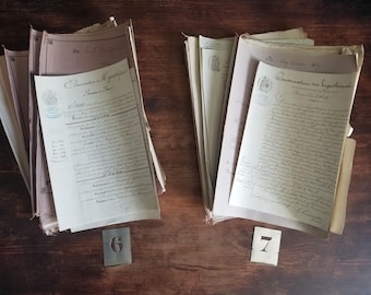 19世紀 英国 遺産会計文書 手書き証書 収入支出記録 印紙付 アンティークの手書き文書/19世紀、1855年/歴史的な公証人コレクション