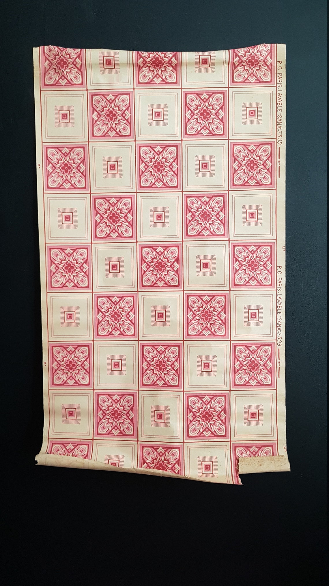 French Antique Wallpaper. Made in France. - Etsy