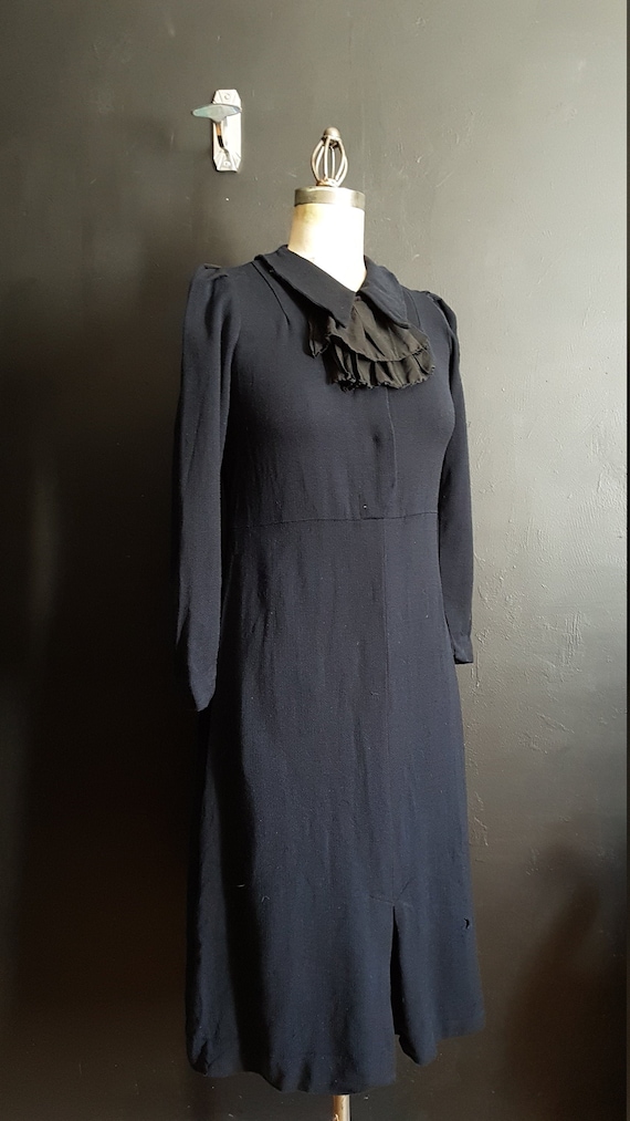 Vintage French 1920s day midi dress