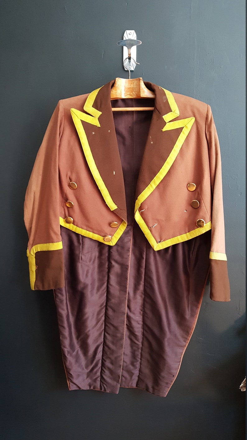 Vintage French Theatre costume valet footman tailcoat