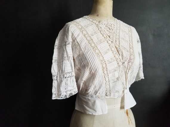 Antique French White Ladies Blouse Early 1900s - Etsy