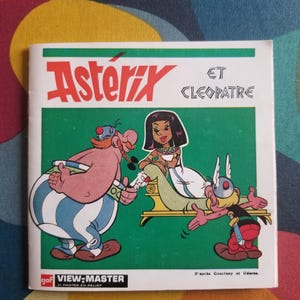 Vintage Viewmaster &#39;Asterix et Cléopâtre&#39; View Master B457 3-reel pack. In French