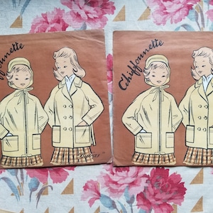 French antique child jacket sewing pattern. 2 sizes available and sold separately