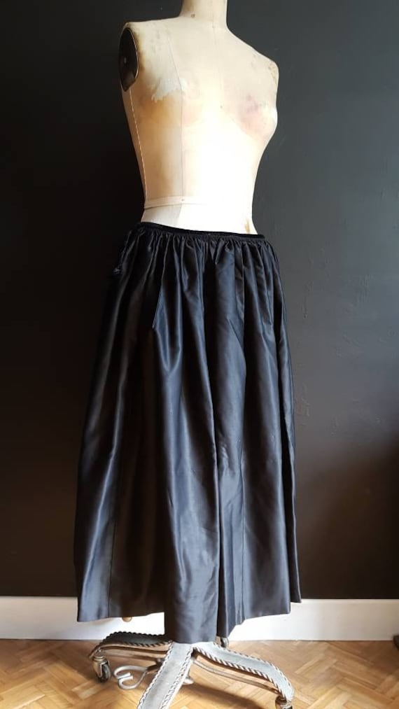 Vintage French black skirt Breton traditional cost