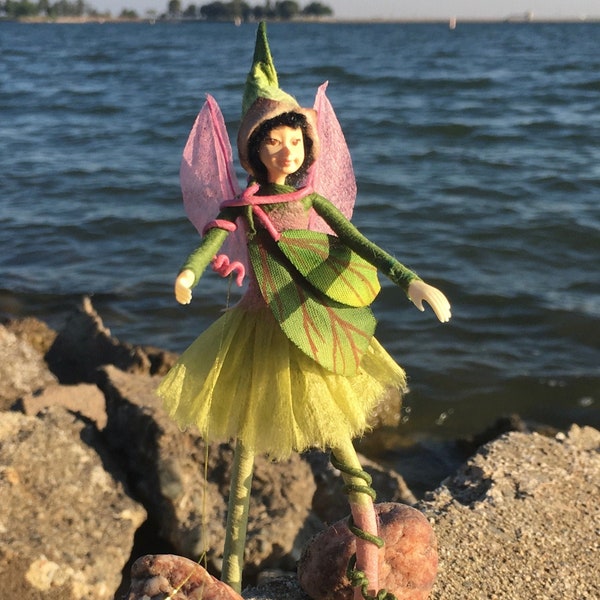 Fairy Doll - TINDREL - Bendable Fairy - Posable Art Doll - Unique Handmade Fairies . Fae Folk® Fairies