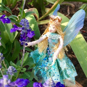 Fairy Doll - FLUTTER - Bendable Fairy Ornament - Posable Art Doll - Unique Handmade Fairies - Fae Folk® Fairies