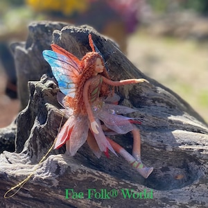 Fairy Doll - KEELA - Bendable Fairy Ornament - Posable Art Doll - Unique Handmade Fairies - Fae Folk® Fairies