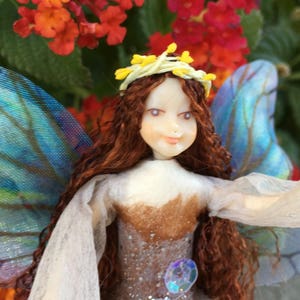 Fairy Doll SATURN Bendable Fairy Posable Art Doll Unique Handmade Fairies Collectible Fairy Ornament Fae Folk® Fairies image 7