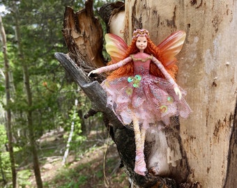 Fairy - CHANTILLY - Bendable Fairy - Posable Art Doll - Unique Handmade Fairies - Fae Folk® Fairies