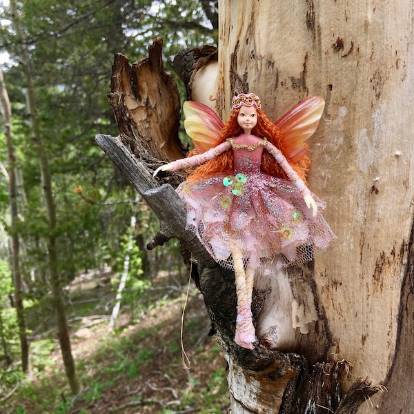 Fairy - CHANTILLY - Bendable Fairy - Posable Art Doll - Unique Handmade Fairies - Fae Folk® Fairies