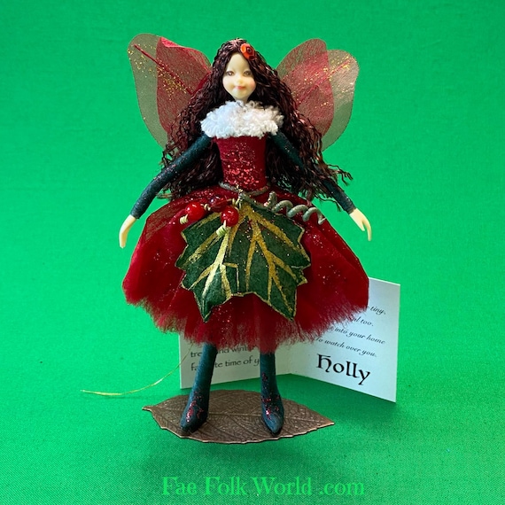 Fairy Doll HOLLY Posable Art Doll Unique Handmade Fairies