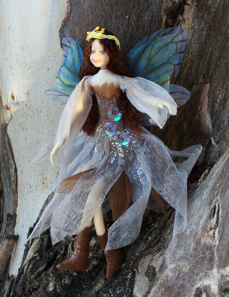 Fairy Doll SATURN Bendable Fairy Posable Art Doll Unique Handmade Fairies Collectible Fairy Ornament Fae Folk® Fairies image 6