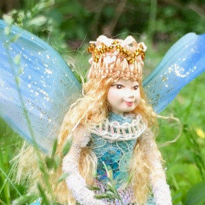 Fairy Doll FLUTTER Bendable Fairy Ornament Posable Art Doll Unique Handmade Fairies Fae Folk® Fairies image 3