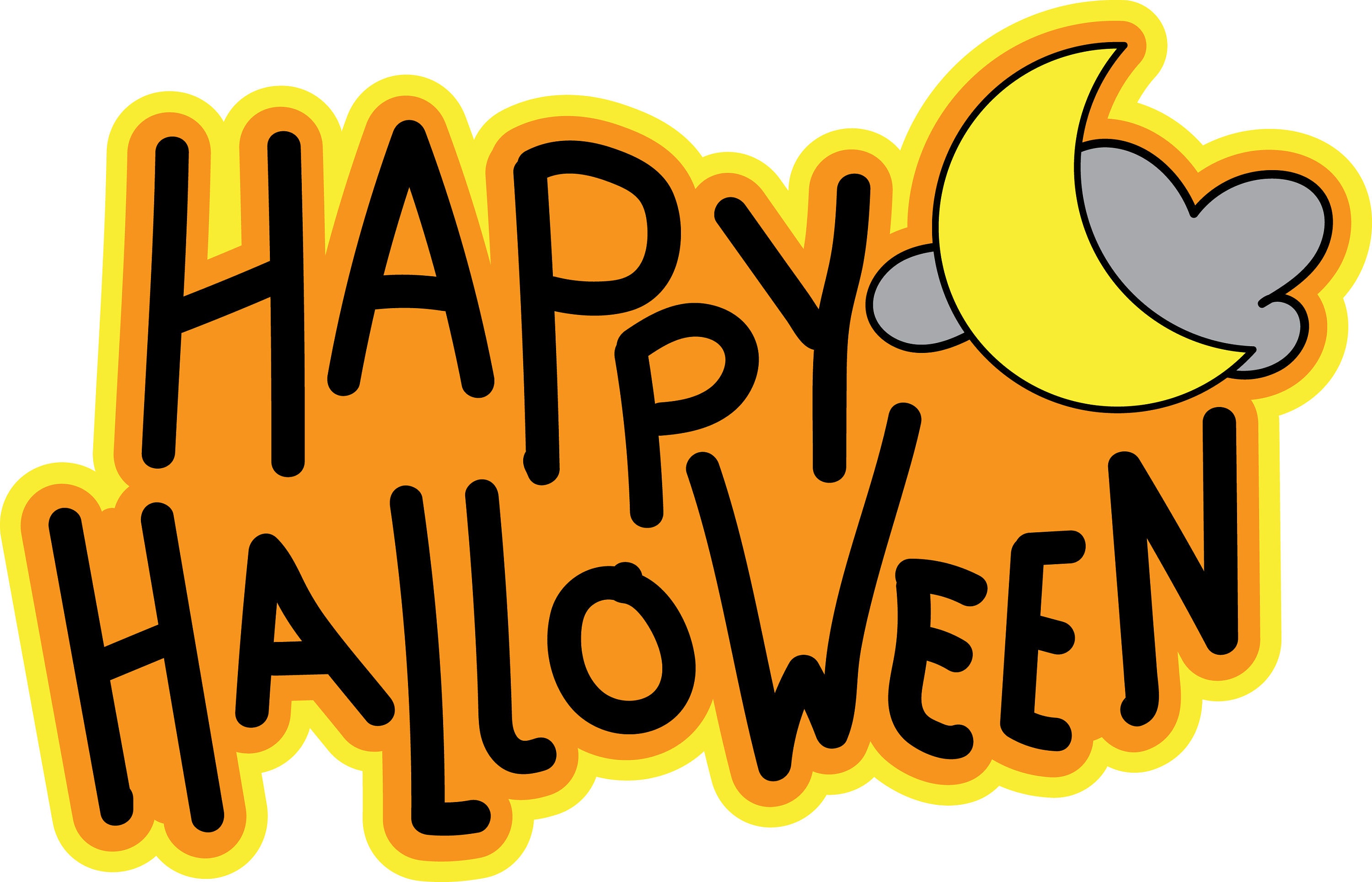 Happy Halloween Title SVG file Use this on Halloween night Etsy