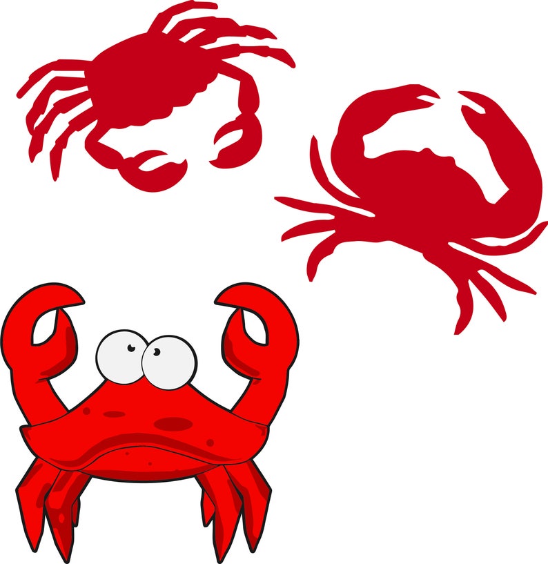 Download Crab SVG Set 3 cute gift for beach house baby bib shirt | Etsy