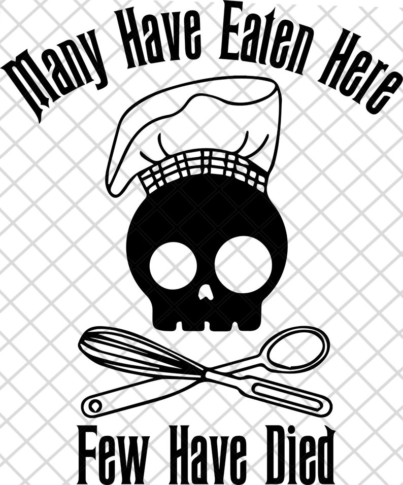 Many have eaten few have died digital file svg dxf &amp; eps Etsy