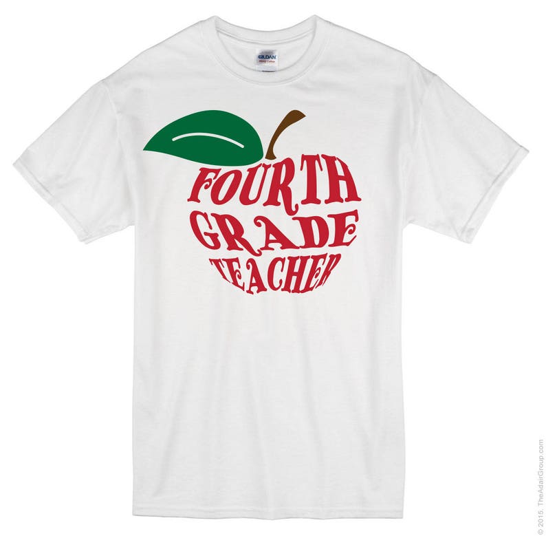 Download Grade Teacher Apples SVG File: First Second Third Fourth | Etsy