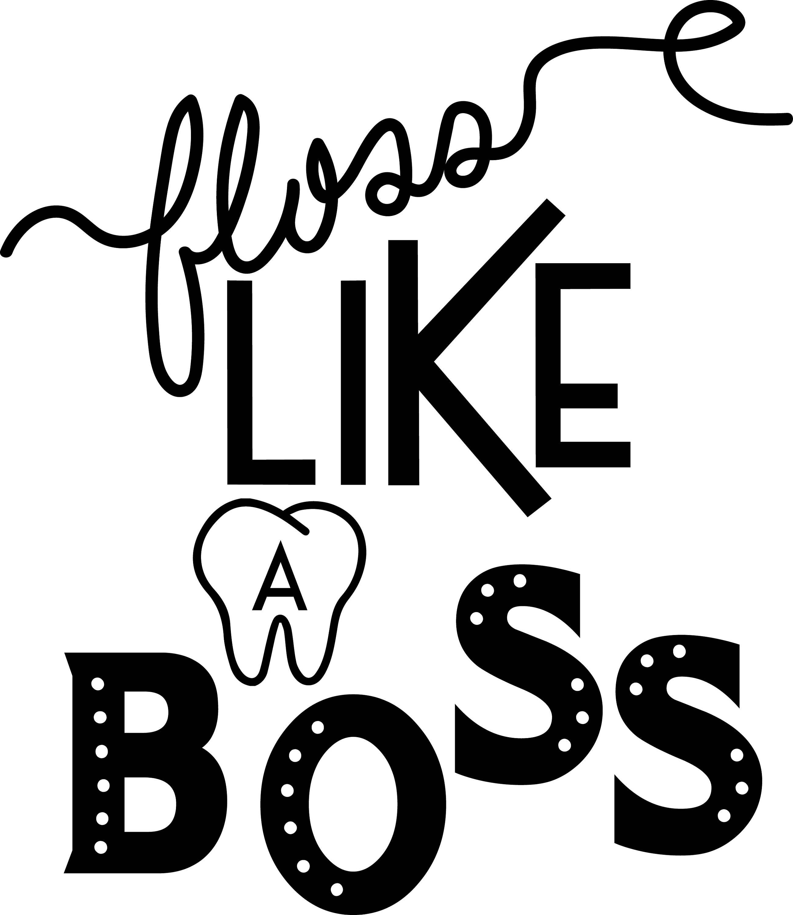 Download Floss like a boss Title digital file: svg dxf eps jpg | Etsy