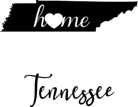 Download Tennessee State Map Digital File Svg Png Jpg Eps Vector Etsy