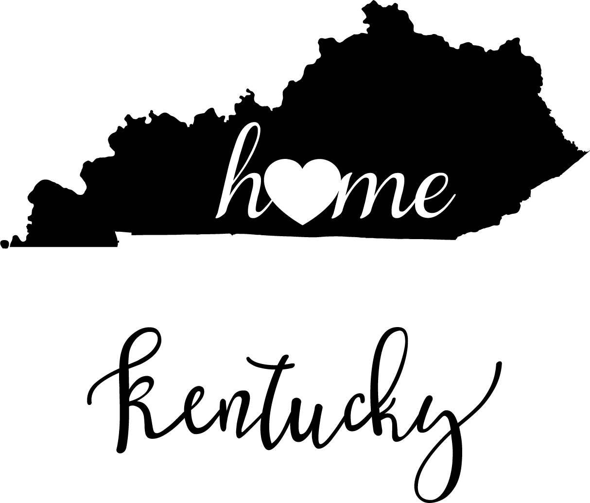 Kentucky State Map digital file: SVG PNG Jpg eps Vector | Etsy