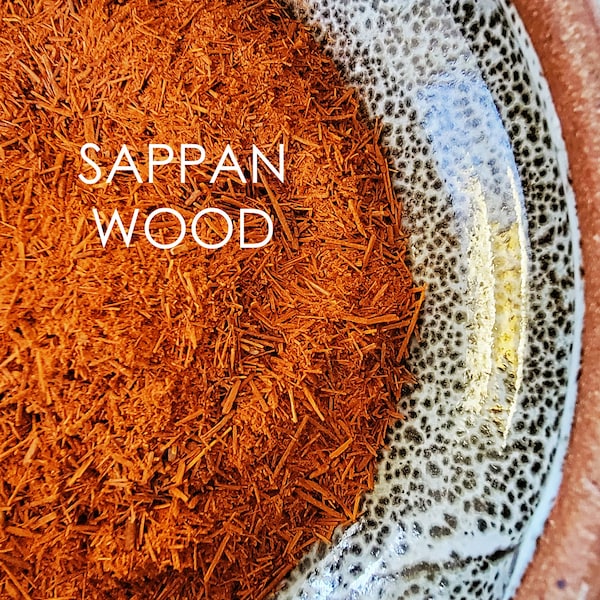 NATURAL DYE - SAPPANWOOD - Organic Bulk Dyestuff - 40 grams - Vegan Classic Cherry Red -Diy Dyeing Craft Arts Color Eco Plant Botanical Dyes