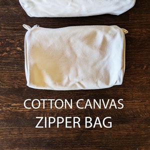 TEINTUREZ VOUS-MÊME sac à fermeture éclair en toile de coton - Prêt à teindre - Sac fourre-tout cartable - Fourniture de tissu artisanal Diy, botanique naturel