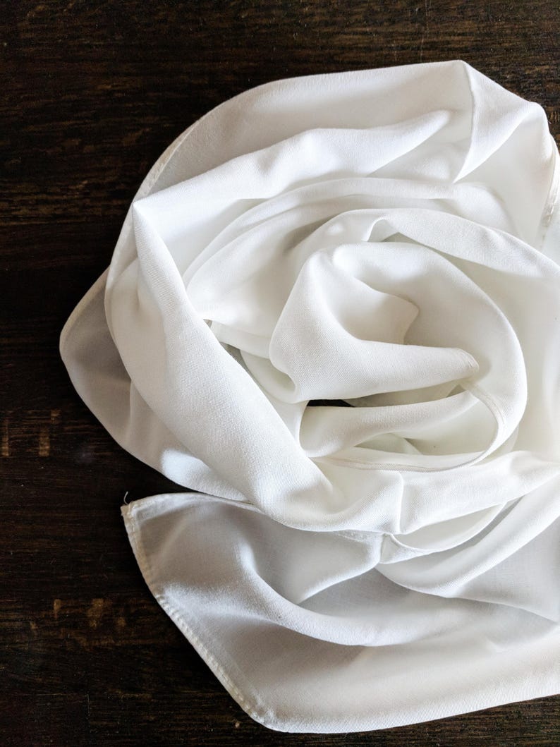 DYE-YOUR-OWN Scarf - Bamboo Rayon High Quality Luxe Wearable Ready to Dye Dyeable - Supply Material Craft Fabric Diy Painting Dyeing Pigment afbeelding 1
