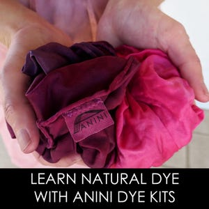 Natural Dye Color Shift Kit - Choose from 2 Color Palettes - Cochineal Pink to Fuschia OR Cutch Caramel to Brown-Learn Natural Dye Process afbeelding 11