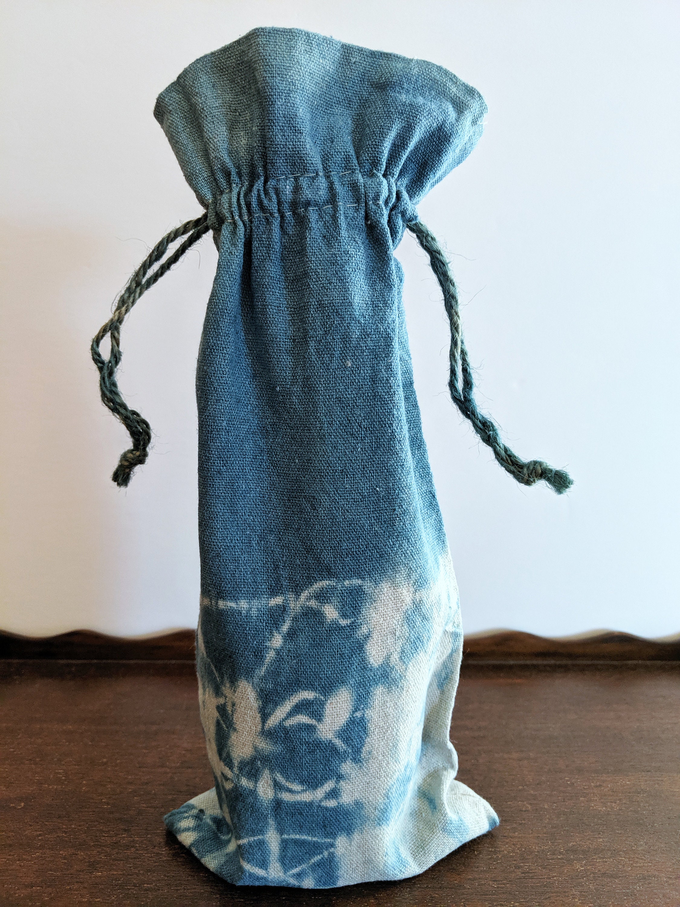 Indigo Blue Linen Gift BagNatural DyeCloth Eco Fabric Gift Etsy