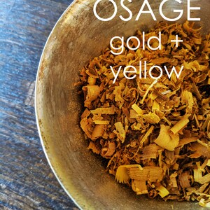 Natural Dye Color Shift Kit - Choose from 2 Color Palettes - Cochineal Pink to Fuschia OR Cutch Caramel to Brown-Learn Natural Dye Process OSAGE-YellowOliveGrn