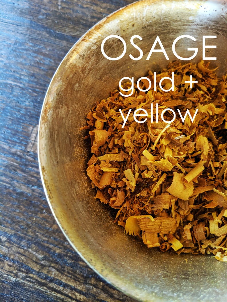 Natural Dye Color Shift Kit - Choose from 2 Color Palettes - Cochineal Pink to Fuschia OR Cutch Caramel to Brown-Learn Natural Dye Process OSAGE-YellowOliveGrn
