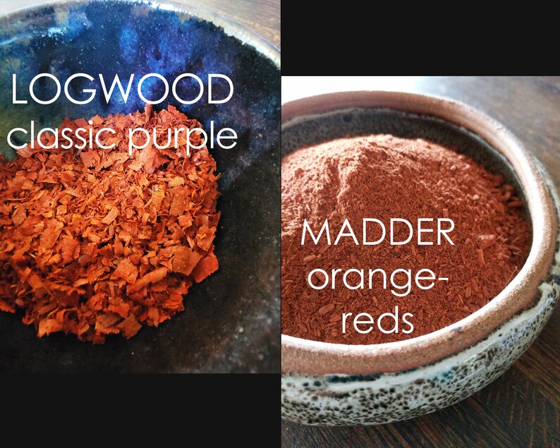 Set of 10 Natural Dyes Mordants avail.Annatto Cochineal Cutch Henna Logwood Madder Osage Pomegranate Red Sandalwood Sappanwood iron-craft image 6