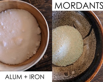 Choose a Mordant Fixative ALUM 50g or IRON 25g - Natural Dye-botanical mordent diy craft arts nature eco earth friendly mordaz slow crafting