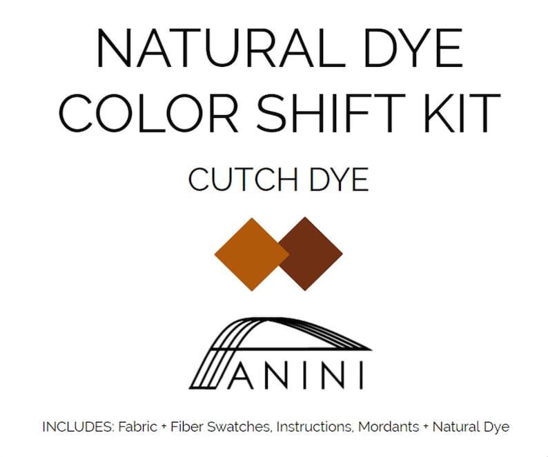 Natural Dye Color Shift Kit - Choose from 2 Color Palettes - Cochineal Pink to Fuschia OR Cutch Caramel to Brown-Learn Natural Dye Process afbeelding 7