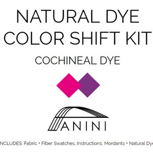 Natural Dye Color Shift Kit - Choose from 2 Color Palettes - Cochineal Pink to Fuschia OR Cutch Caramel to Brown-Learn Natural Dye Process afbeelding 5