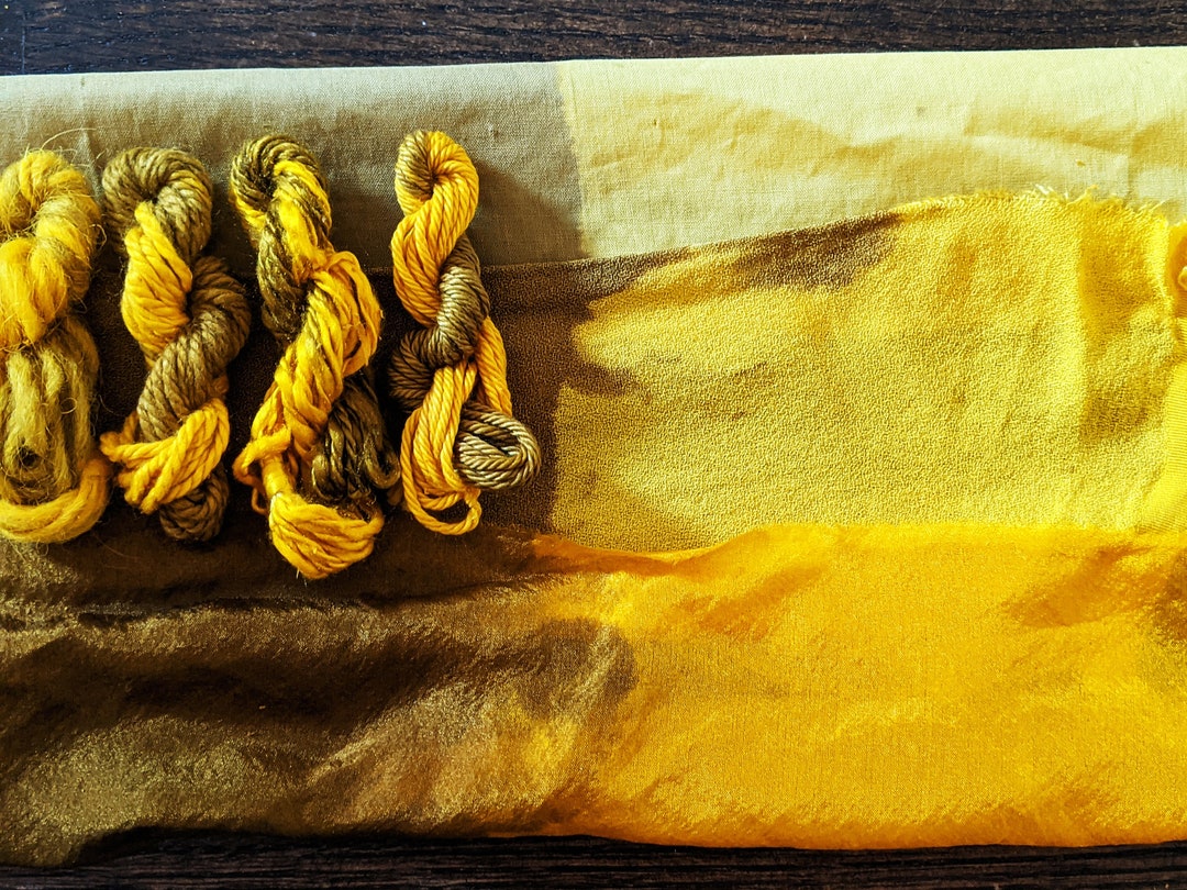 Natural Dye Kit Color Shifting Kitosagegolden Yellow to Olive Green