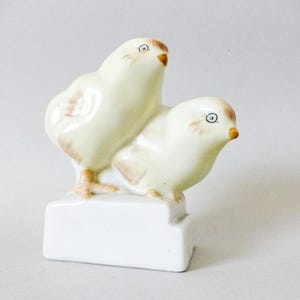 Chicken figurine,Vintage ,Hungarian Aquincum porcelain bird figurine,little chickens FREE SHIPPING WORLDWIDE