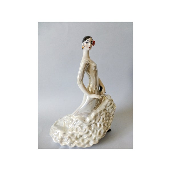 Statue de danseuse de flamenco « Carmen », statue de femme en porcelaine de Korosten, figurine de ballerine livraison gratuite + bijoux cadeau