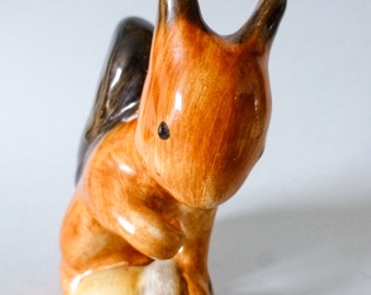 Ardilla de cerámica antigua, estatuilla de animales ENVÍO GRATIS + Joyería de regalo