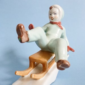 ヴィンテージ磁器製ロシア女性置物、手描き - Etsy 日本