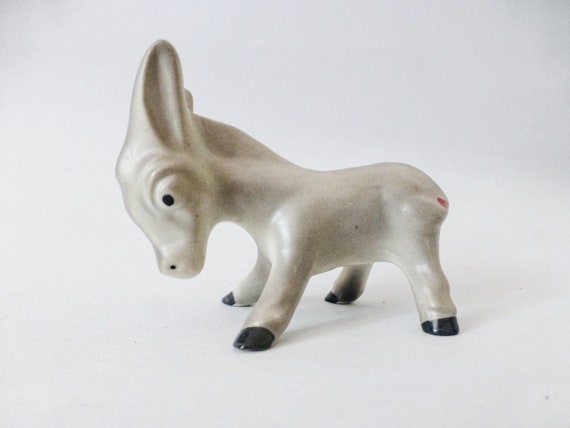 ヴィンテージ磁器製ロバの置物、動物コレクション - Etsy 日本
