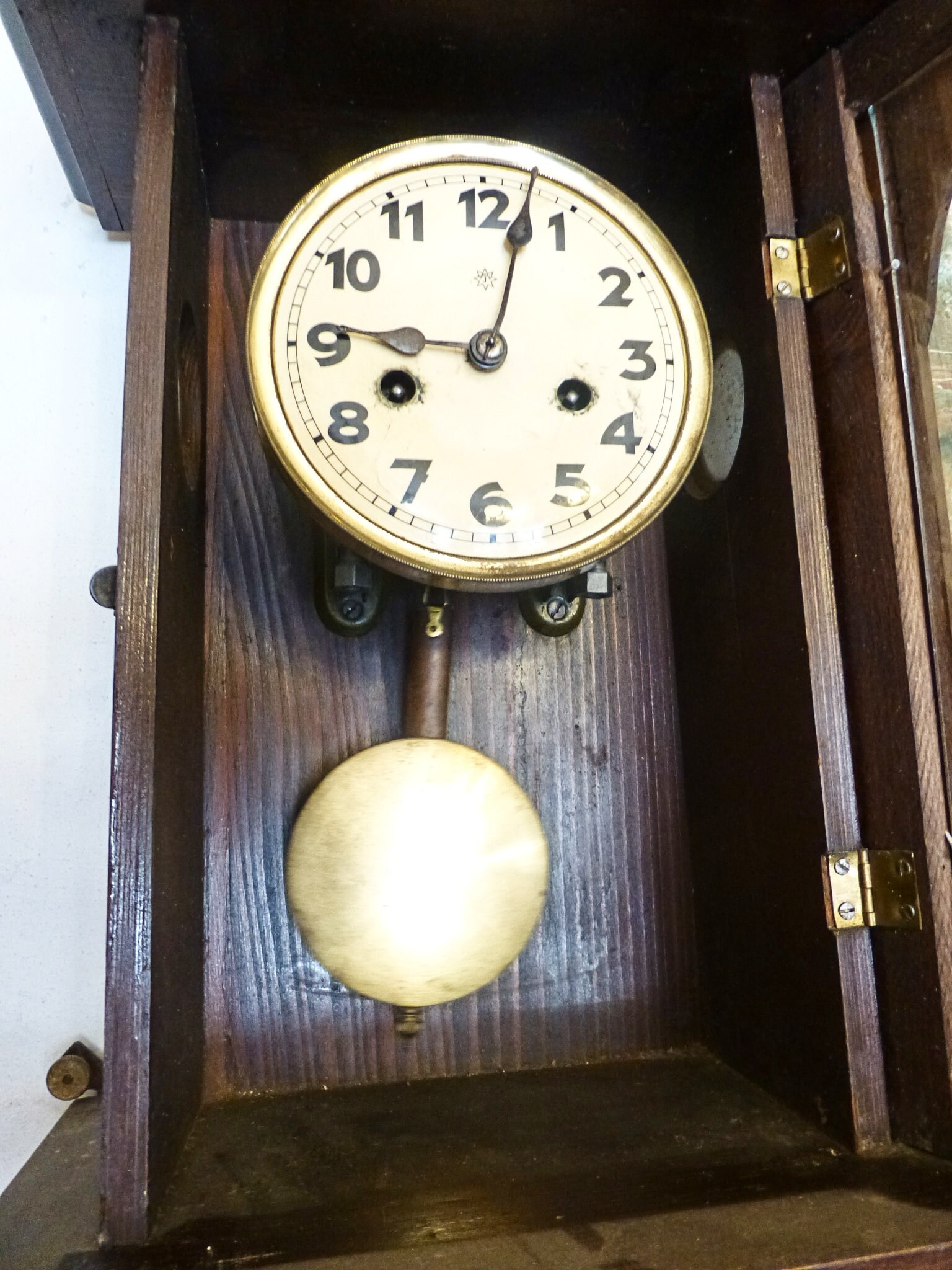 Antique Biedermeier Junghans Wall Clock with pendulumChiming Etsy