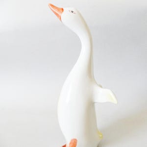 Vintage Hungarian Porcelain Goose Figurine