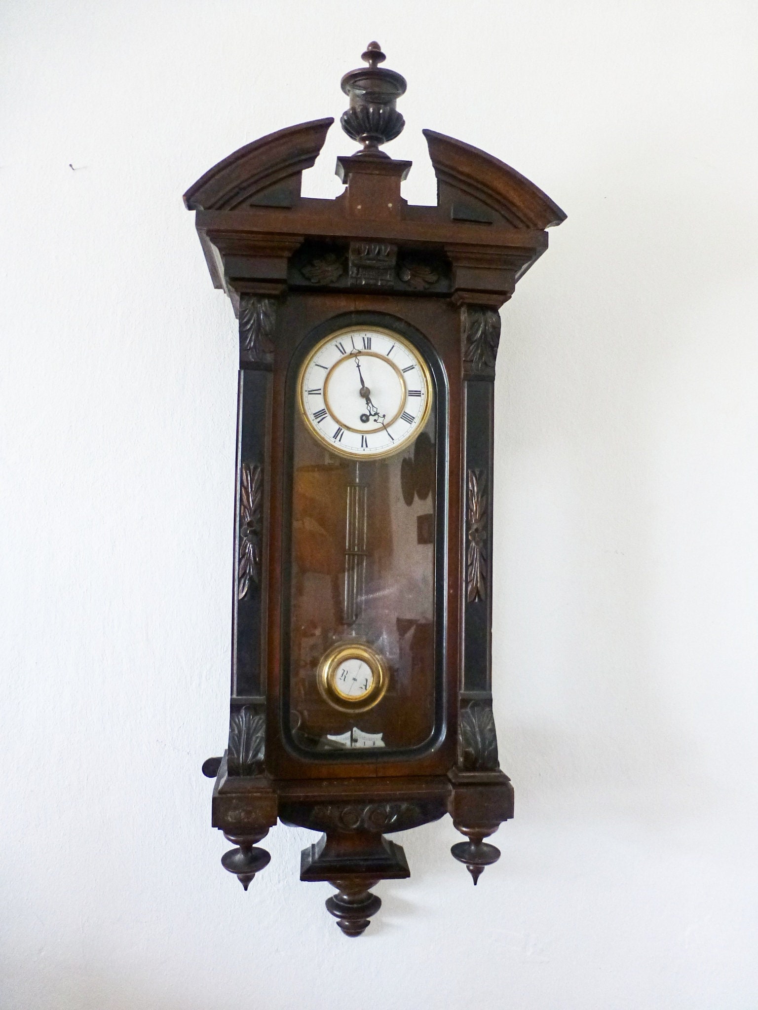 Antike Biedermeier Wanduhr Mit RA PendelSchlafzimmer Etsy
