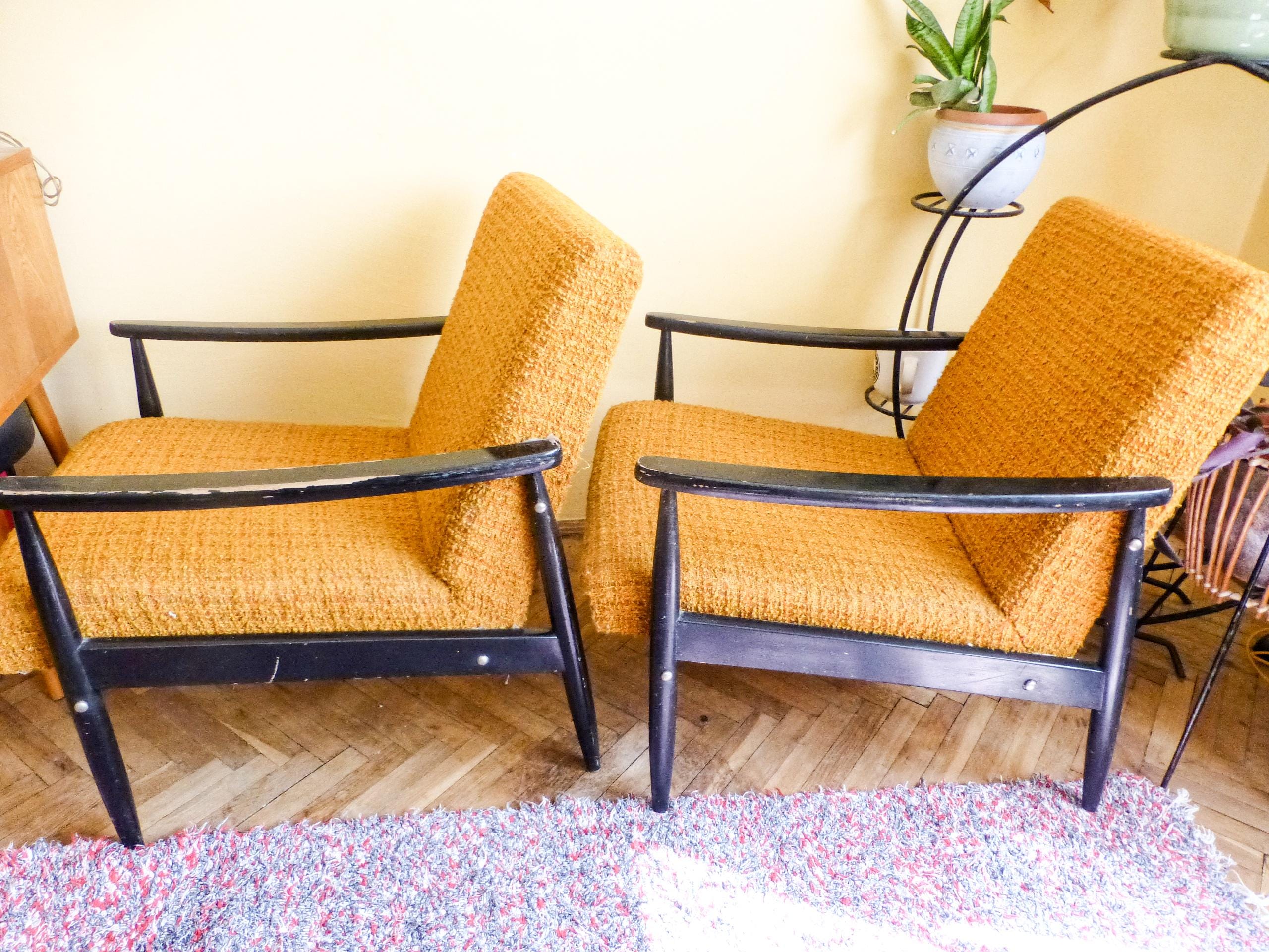 ビンテージアームチェア　ミッドセンチュリー 80s Fasem 社 ヴィンテージ アームチェア ミッドセンチュリー