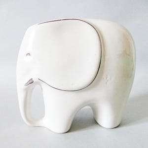 Vintage  art deco style porcelain animal figurine,elephant, hand painted FREE SHIPPING WORLDWIDE