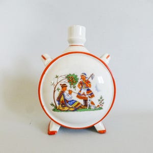 Vintage Hungarian porcelain  flask,jug,Hungarian keepsake FREE SHIPPING